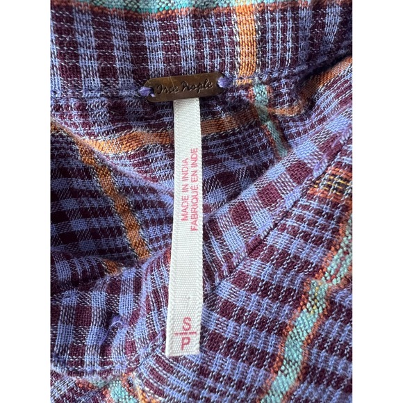 FREE PEOPLE BREAK MY STRIDE BUTTONDOWN TOP - PURPLE
PLAID Womens Size Small - Picture 9 of 11